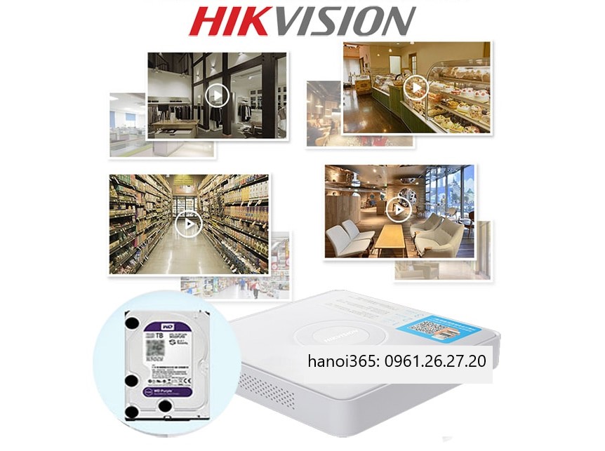Lắp đặt, sửa chữa Đầu ghi hình HD-TVI HIKVISION DS-7108HGHI-F1/N uy tín